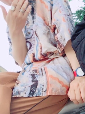 「アイテム（アナログ腕時計）」を使った、Yuta Sugiyamaさん（メンズ・168cm）の春コーディネート