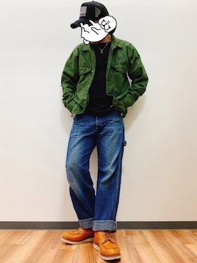 「SURPLUS（サープラス）のアイテム」を使った、()つけるオッさんさん（メンズ・174cm）の秋コーディネート