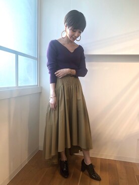 「アイテム（ドレスシューズ、その他）」を使った、nskbさん（レディース・157cm）の秋コーディネート