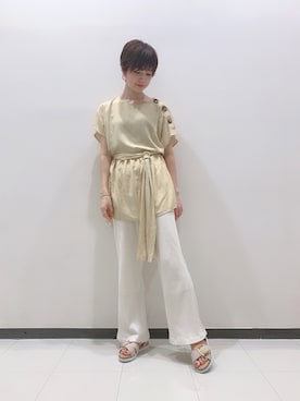 「ショートヘア」｜nskbさん（レディース・155cm）の夏コーディネート