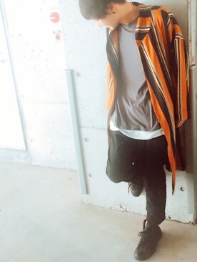 「HARE（ハレ）のアイテム（その他アウター）」を使った、yuitaroさん（メンズ・180cm）の秋コーディネート