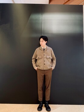 「initial（イニシャル）のアイテム（ジャケット/アウター）」を使った、KingTsangさん（メンズ・178cm）の秋コーディネート