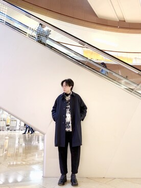 「initial（イニシャル）のアイテム（トップス）」を使った、KingTsangさん（メンズ・178cm）の冬コーディネート