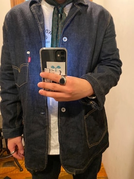 「WP（ダブリューピー）のアイテム」を使った、takuさん（メンズ・170cm）の春コーディネート