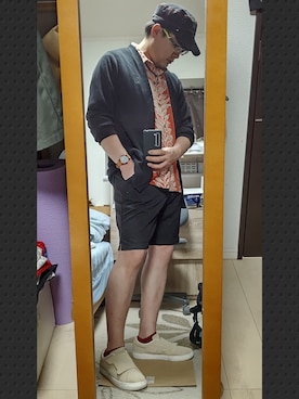 「TOMMY HILFIGER（トミーヒルフィガー）のアイテム（キャップ）」を使った、YM（最近はインスタ寄り）さん（メンズ・172cm）の夏コーディネート