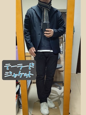 「CONVERSE（コンバース）のアイテム（スウェット）」を使った、YM（最近はインスタ寄り）さん（メンズ・172cm）の冬コーディネート