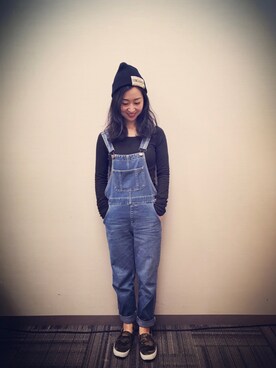 「FOREVER 21」｜「アイテム（つなぎ/オールインワン）」を使った、lilmiwawaさん（レディース・155cm）の春コーディネート