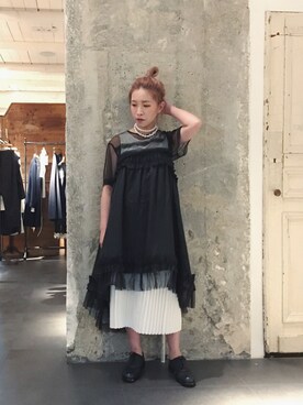 「initial（イニシャル）のアイテム（ワンピース/ドレス）」を使った、M ö s aさん（レディース・150cm）の春コーディネート