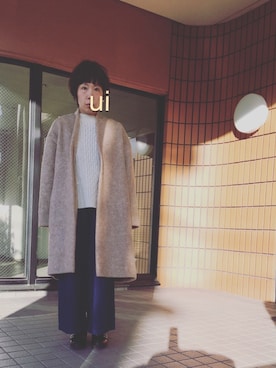 「MERLOT（メルロー）のアイテム（その他アウター）」を使った、ueno yucari↟⌂さん（レディース・150cm）の冬コーディネート