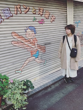 「MERLOT（メルロー）のアイテム（その他アウター）」を使った、ueno yucari↟⌂さん（レディース・150cm）の秋コーディネート