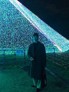 「H&M（エイチ・アンド・エム）のアイテム（帽子）」を使った、hiroさん（メンズ・181cm）の冬コーディネート