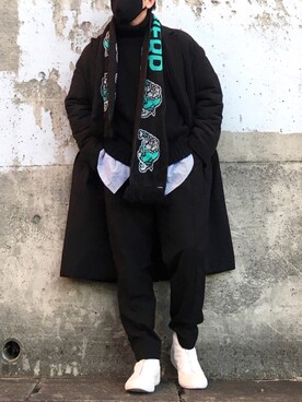 「モードストリート」｜「アイテム（チェスターコート）」を使った、yuunagi06さん（メンズ・161cm）の冬コーディネート
