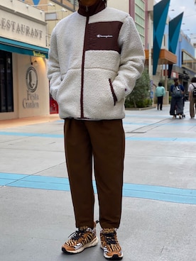 「Champion（チャンピオン）のアイテム（ブルゾン）」を使った、Y.さん（メンズ・172cm）の秋コーディネート