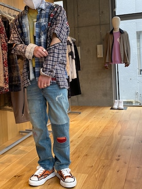 「MSGM（エムエスジーエム）のアイテム」を使った、Y.さん（メンズ・172cm）の春コーディネート