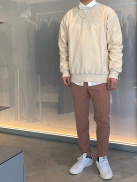「JW Anderson（ジェイダブリューアンダーソン）のアイテム（Tシャツ/カットソー）」を使った、Y.さん（メンズ・172cm）の春コーディネート