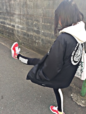「Gimme Five（ギミーファイブ）のアイテム（ジャケット/アウター）」を使った、nattsuさん（レディース・152cm）の冬コーディネート