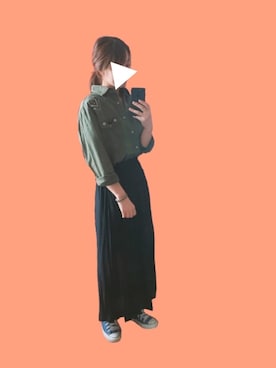 「PHILIPPE AUDIBERT（フィリップ オーディベール）の【WEB限定】PHILIPPE AUDIBERT ワイドチェーンブレスレット / gourmette（ブレスレット）」を使った、imuji*.さん（レディース・167cm）の秋コーディネート