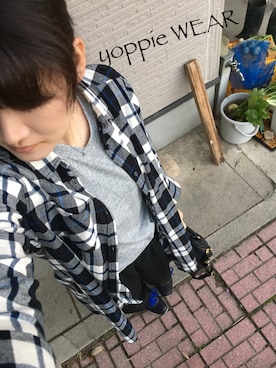 「MINIMUM（ミニマム）のアイテム（バッグ）」を使った、yoppie221さん（レディース・158cm）の秋コーディネート