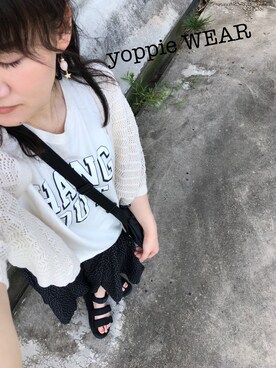「アイテム（ピアス（両耳用））」を使った、yoppie221さん（レディース・158cm・30代）の夏コーディネート
