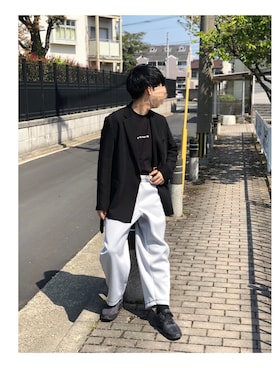 「DIGAWEL（ディガウェル）のアイテム（その他パンツ）」を使った、かいさん（メンズ・173cm）の夏コーディネート