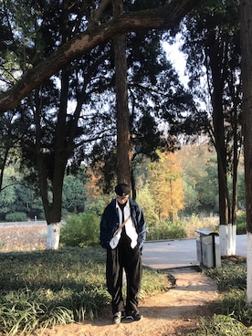 「Li-Ning（リーニン）のアイテム」を使った、Nul1996さん（レディース・166cm）の冬コーディネート