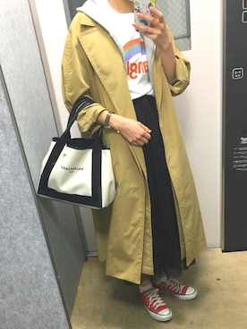 「thpry＋color（スプリーカラー）のアイテム」を使った、ひまわりさん（レディース・160cm）の春コーディネート