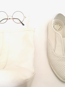 「Marc by Marc Jacobs（マークバイマークジェイコブス）のアイテム（スニーカー）」を使った、msmsさん（レディース・155cm）の夏コーディネート