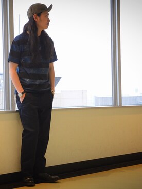 「schott（ショット）のSchott/ショット/URBAN CHINO PANTS/アーバン チノパンツ（チノパンツ）」を使った、okaiさん（メンズ・172cm）の春コーディネート