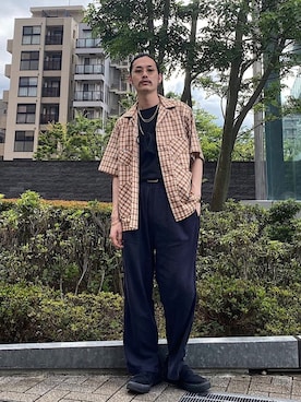 「HAVERSACK（ハバーザック）のアイテム」を使った、okaiさん（メンズ・172cm）の夏コーディネート