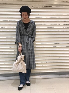 「cepo.」｜「アイテム（チェスターコート）」を使った、natsukiさん（レディース・168cm）の秋コーディネート