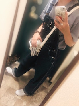 「ネコちゃん」｜もちるさん（レディース・160cm）の夏コーディネート