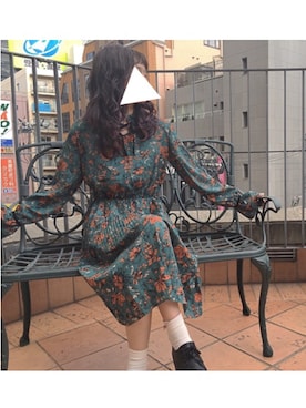 「撮影」｜「アイテム（ワンピース/ドレス）」を使った、Kiki.さん（レディース・162cm）の夏コーディネート