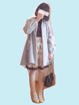 「Dip Drops（Dip Drops）のアイテム」を使った、なかさん（レディース・154cm）の冬コーディネート