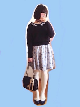 「F i.n.t（フィント）のアイテム（アクセサリー）」を使った、なかさん（レディース・154cm）の冬コーディネート