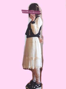 「Dip Drops（Dip Drops）のアイテム」を使った、なかさん（レディース・154cm）の春コーディネート