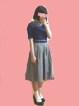 「おとなしめ」｜なかさん（レディース・154cm）の春コーディネート