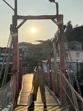 「MUJI Labo（ムジラボ）のアイテム（キャップ）」を使った、Kylieee2さん（レディース・162cm）の秋コーディネート