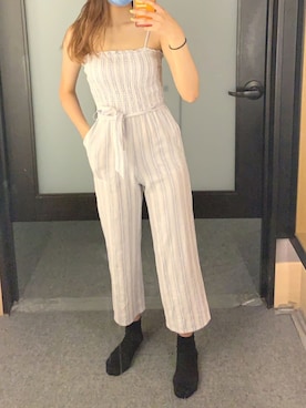 「A&F（エーアンドエフ）のアイテム（オールインワン・サロペット）」を使った、dorischkさん（レディース・169cm）の夏コーディネート