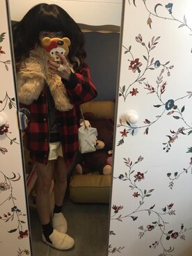 「STYLENANDA（スタイルナンダ）のアイテム（ダッフルコート）」を使った、Y🐻N🎸さん（レディース・153cm）の冬コーディネート