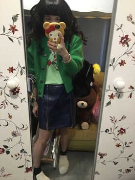 「Another Edition（アナザーエディション）のアイテム（スリッポン）」を使った、Y🐻N🎸さん（レディース・153cm）の冬コーディネート