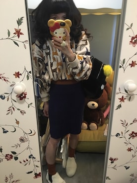 「Another Edition（アナザーエディション）のアイテム（スリッポン）」を使った、Y🐻N🎸さん（レディース・153cm）の冬コーディネート