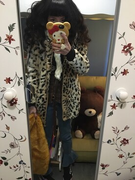 「salad（サラダ）のアイテム（ジャケット/アウター）」を使った、Y🐻N🎸さん（レディース・153cm）の冬コーディネート