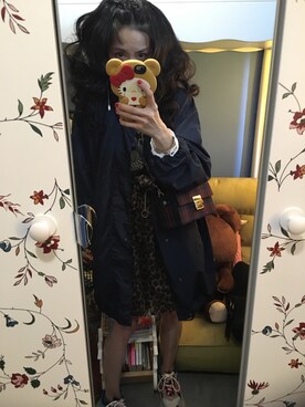 「STYLENANDA（スタイルナンダ）のアイテム（トレンチコート）」を使った、Y🐻N🎸さん（レディース・153cm）の春コーディネート