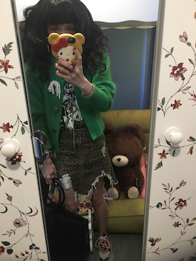 「H&M（エイチ・アンド・エム）のアイテム（ダッフルコート）」を使った、Y🐻N🎸さん（レディース・153cm）の春コーディネート
