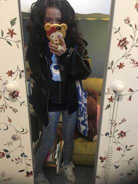 「STYLENANDA（スタイルナンダ）のアイテム（ムートンコート）」を使った、Y🐻N🎸さん（レディース・153cm）の冬コーディネート