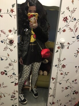 「ZARA KIDS」｜「アイテム（ダッフルコート）」を使った、Y🐻N🎸さん（レディース・153cm）の冬コーディネート