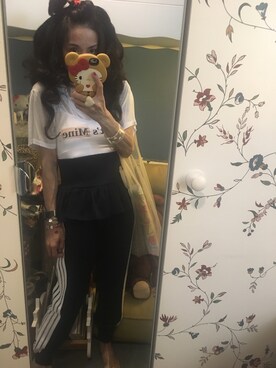 「STYLENANDA（スタイルナンダ）のアイテム（カーディガン/ボレロ）」を使った、Y🐻N🎸さん（レディース・153cm）の秋コーディネート