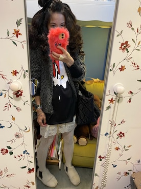 「Another Edition（アナザーエディション）のアイテム（スリッポン）」を使った、Y🐻N🎸さん（レディース・153cm）の冬コーディネート