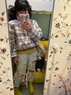 「STYLENANDA（スタイルナンダ）のアイテム（ジャケット/アウター）」を使った、Y🐻N🎸さん（レディース・153cm）の冬コーディネート