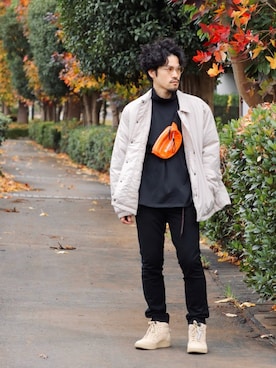 「GAP（ギャップ）のアイテム（その他アウター）」を使った、Life…さん（メンズ・175cm）の冬コーディネート